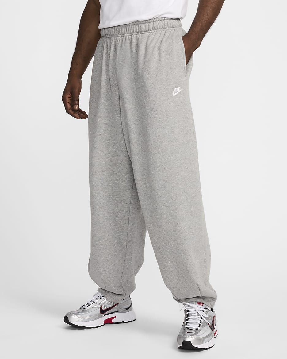 Nike Club Fleece Men s Oversized French Terry Trousers. Nike BE